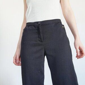 Vintage black work pants ✦ the perfect officecore straight legged trousers
